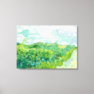 Van Gogh - Grönt Wheat Fält, Auvers Canvastryck