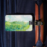 Van Gogh Grönt Wheat Fält Auvers. Impressionism Bagagebricka<br><div class="desc">Van Gogh "Grönt Wheat Fält,  Auvers" resetagg. Sommargreenery impressionism art.</div>