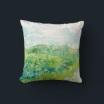 Van Gogh Grönt Wheat Fält Auvers. Impressionism Kudde<br><div class="desc">Van Gogh "Grönt Wheat Fält,  Auvers" dekorativ kudde Konst för sommargreeneri till naturen.</div>