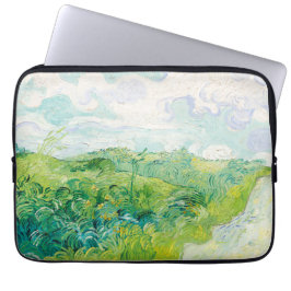 Van Gogh. Grönt Wheat Fält Auvers. Impressionism Laptop Fodral