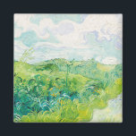 Van Gogh. Grönt Wheat Fält Auvers. Impressionism Magnet<br><div class="desc">Van Gogh "Grönt Wheat Fält,  Auvers" magnet.</div>