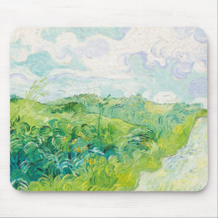 Van Gogh. Grönt Wheat Fält Auvers. Impressionism Musmatta