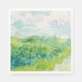 Van Gogh. Grönt Wheat Fält Auvers. Impressionism Pappersservett