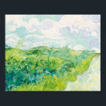 Van Gogh. Grönt Wheat Fält Auvers. Impressionism Poster<br><div class="desc">Van Gogh "Grönt Wheat Fält,  Auvers" poster.</div>