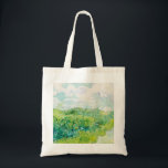 Van Gogh. Grönt Wheat Fält Auvers. Impressionism Tygkasse<br><div class="desc">Van Gogh "Grönt Wheat Fält,  Auvers" till väskan.</div>