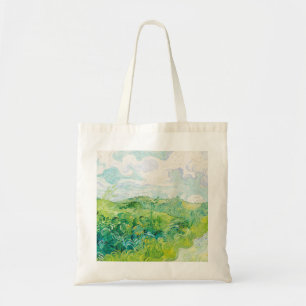 Van Gogh. Grönt Wheat Fält Auvers. Impressionism Tygkasse