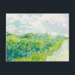 Van Gogh. Grönt Wheat Fält Auvers. Impressionism Vykort<br><div class="desc">Van Gogh "Grönt Wheat Fält,  Auvers" vykort.</div>