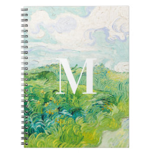 Van Gogh. Grönt Wheat Fält, Auvers. Monogram Anteckningsbok