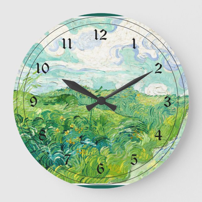 Van Gogh - Grönt Wheat Fält, Auvers Stor Klocka (Framsida)