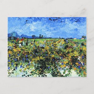 Van Gogh - Grönten Vineyard, 1888, Arles Vykort