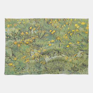Van Gogh Gul Äng - Klassisk Blommig Konst Kökshandduk