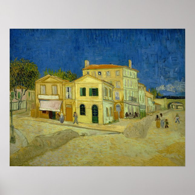 Van Gogh - Gulten House Poster (Framsidan)