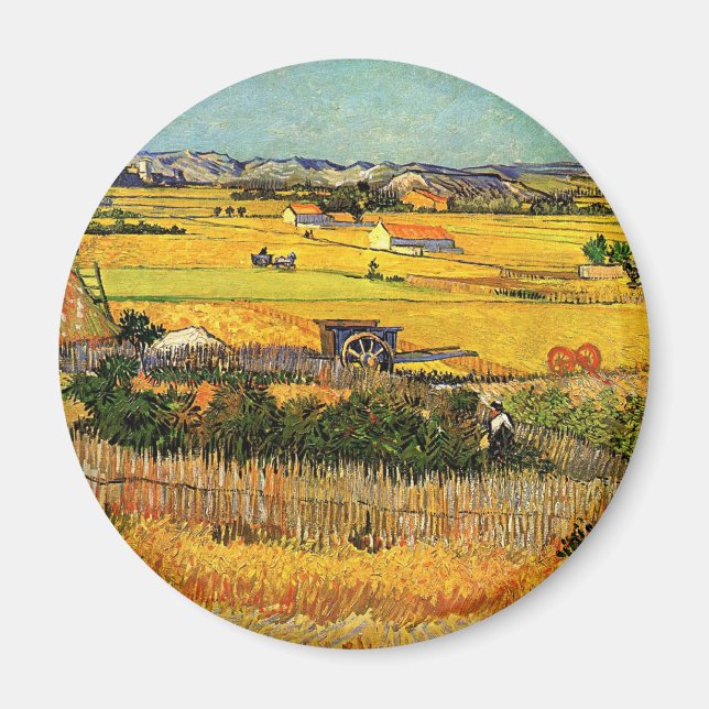 Van Gogh: Harvest at La Crau with Montmajour Magnet (Framsidan)