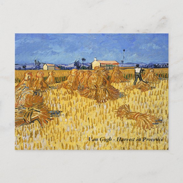 Van Gogh - Harvest in Provence Vykort (Framsida)