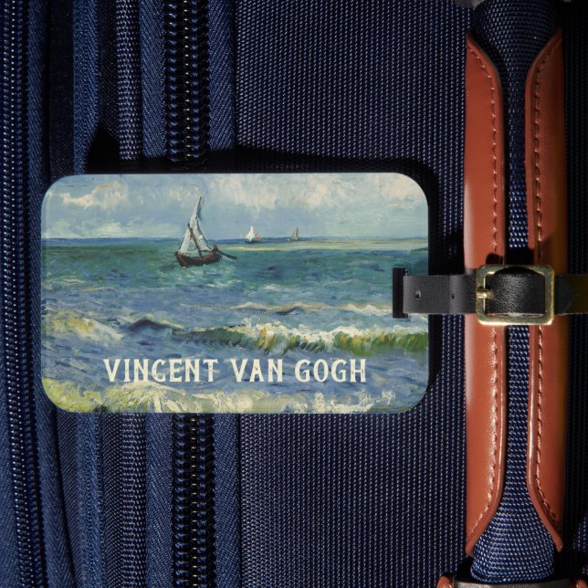Van Gogh havsutsikt vid Saintes Maries de la Mer Bagagebricka (Framsida Insitu 4)
