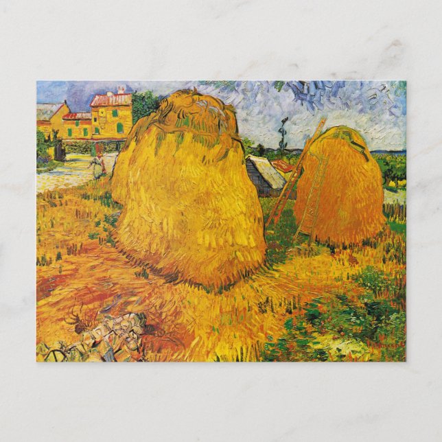 Van Gogh - Haystacks i Provence Vykort (Framsida)