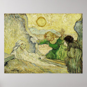 Van Gogh - höjningen av Lazarus (efter Rembrandt Poster