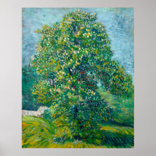 Van Gogh, Horse Chestnut Träd i Blommar, 1887 Poster