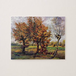 Van Gogh - Höstlandskap med fyra Träd Pussel