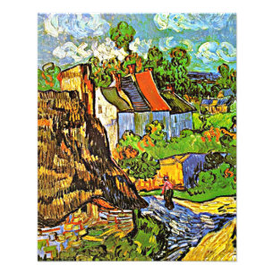 Van Gogh - Houses in Auvers Fototryck