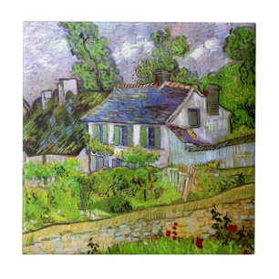 Van Gogh - Houses in Auvers Kakelplatta