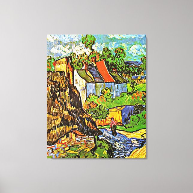 Van Gogh - Hus i Auvers Canvastryck (Framsida)