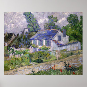Van Gogh - hus vid Auvers Poster