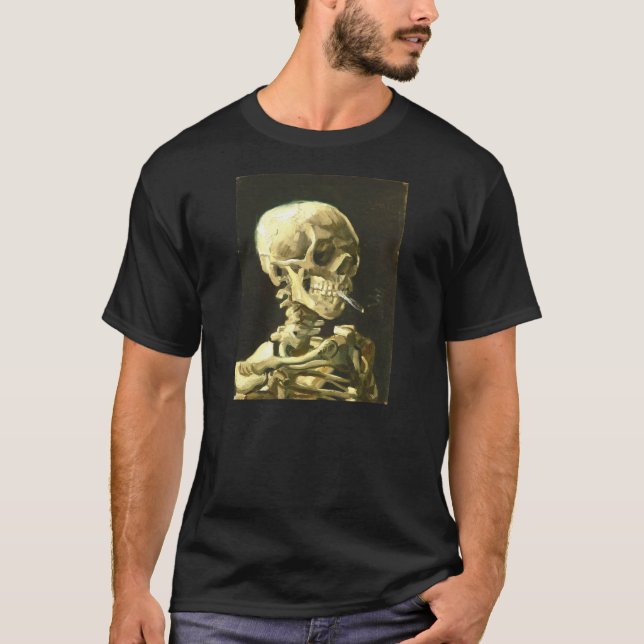 Van Gogh - huvud av ett skelett Tee Shirt (Framsida)