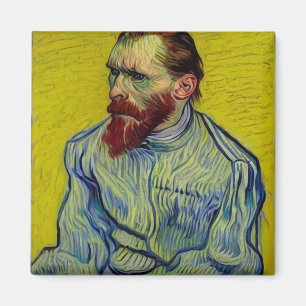 Van Gogh i Open Straitjacjacte - Gult Magnet