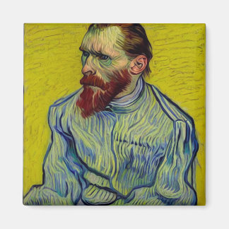 Van Gogh i Open Straitjacjacte - Gult Magnet