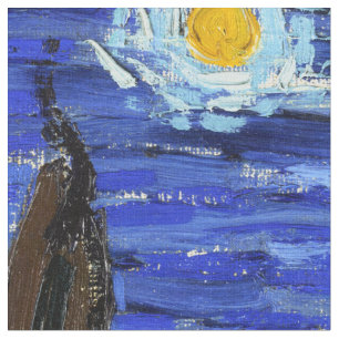 Van Gogh Imopressionism för Starry natt tyg