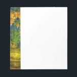 Van Gogh Imperial Fritillaries Anteckningsblock<br><div class="desc">Anteckningsblock med Vincent van Goghs oljepreparerande kejserliga vänner i en koppar-Vas (1887). Vackert gula blommor adorn vas mot en blå bakgrund. En fantastisk gåva till fläkt av postimperialism och nederländsk konst!</div>