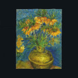 Van Gogh Imperial Fritillaries Fleecefilt<br><div class="desc">Blanket med Vincent van Goghs oljepreparerande kejserliga vänner i en koppar-Vas (1887). Vackert gula blommor adorn vas mot en blå bakgrund. En fantastisk gåva till fläkt av postimperialism och nederländsk konst!</div>