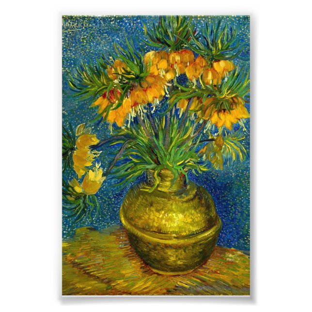 Van Gogh Imperial Fritillaries Fototryck (Framsidan)