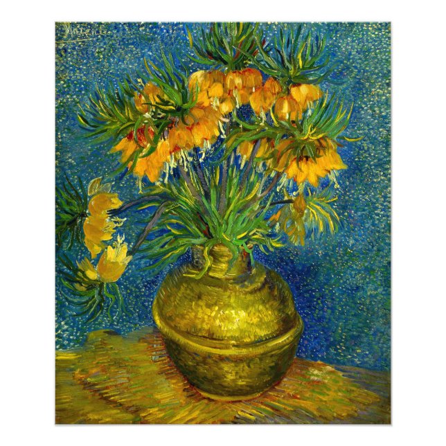 Van Gogh Imperial Fritillaries Fototryck (Framsidan)