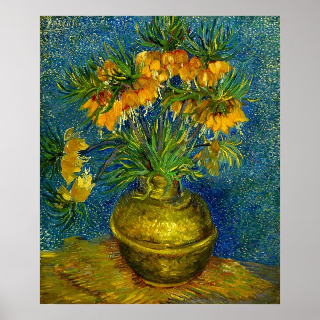 Van Gogh Imperial Fritillaries Poster (Framsidan)