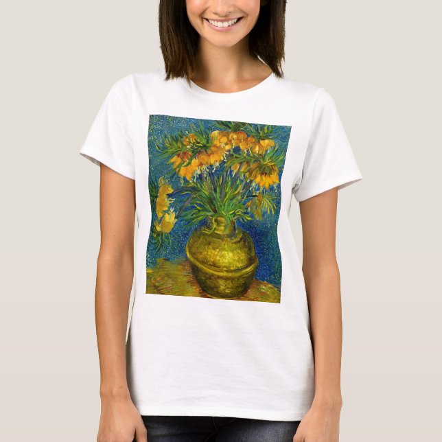 Van Gogh Imperial Fritillaries  T Shirt (Framsida)