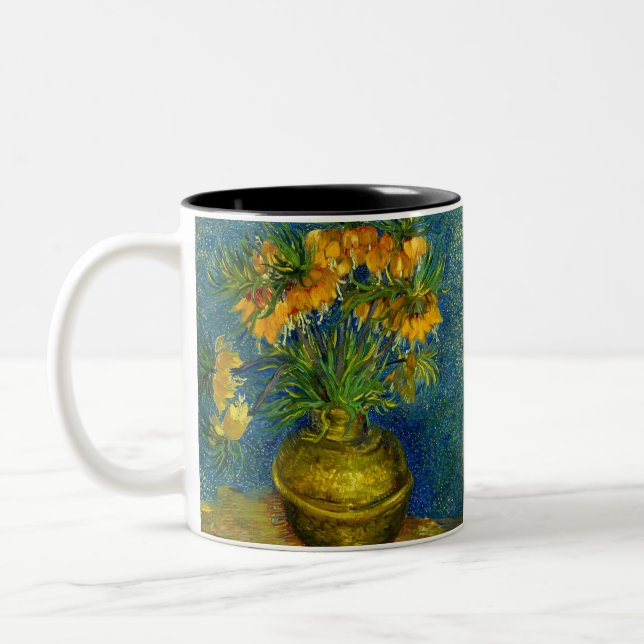 Van Gogh Imperial Fritillaries Två-Tonad Mugg (Vänster)