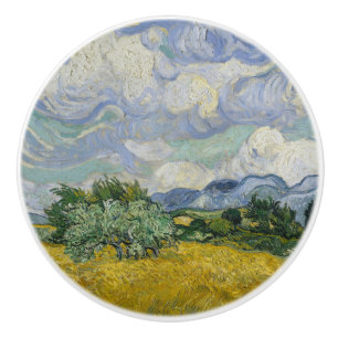 Van Gogh Impressionism Wheat Fält Painting Nature Knopp