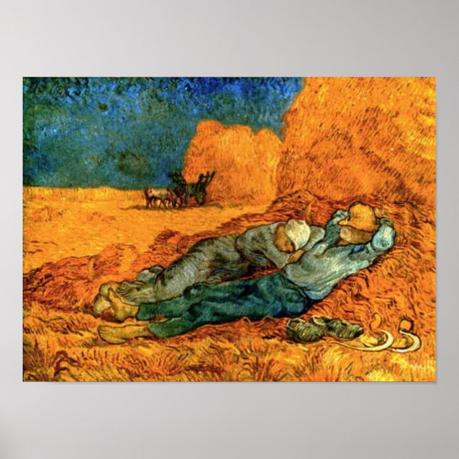 VAN GOGH - INGET REST FRÅN ARBETET (EFTER MILLET) POSTER (Framsidan)