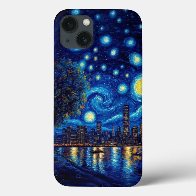 Van Gogh Inspired: Starry Night Ocean Edition (Baksida)