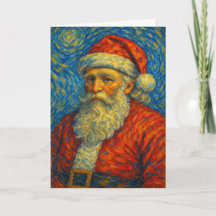 Van Gogh-inspirerad Santa Claus i stjärnnatt