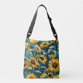 Van Gogh inspirerade solblommor purse Axelväska
