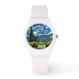 van Gogh inspirerade stjärnnattskatterna Armbandsur
