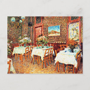 Van Gogh - Interiör på en Restaurang Vykort