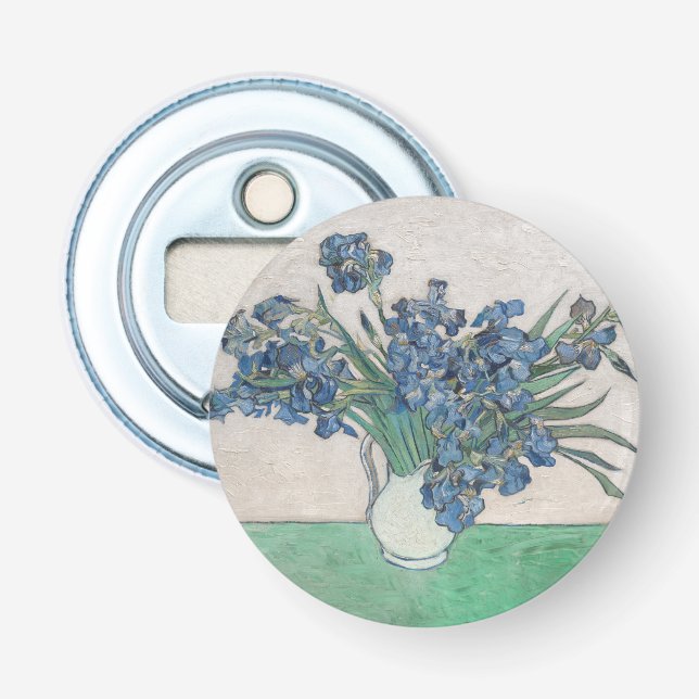 Van Gogh Iris Vas Målning Impressionism Flasköppnare (Framsidan)