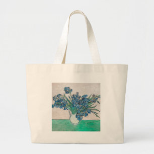 Van Gogh Iris Vas Målning Impressionism Jumbo Tygkasse