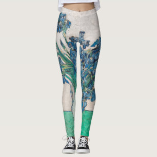 Van Gogh Iris Vas Målning Impressionism Leggings