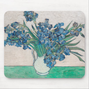 Van Gogh Iris Vas Målning Impressionism Musmatta