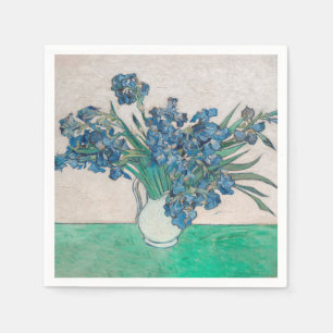 Van Gogh Iris Vas Målning Impressionism Pappersservett